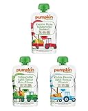 Pumpkin Organics ÜBERRASCHUNGSPAKET Bio Gemüse Quetschies, 50er Pack (50 x 100g) - Snacks für Kinder und Babys ab dem 6. Monat