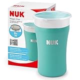 NUK Magic Cup Trinklernbecher aus Edelstahl | Hält länger warm oder kalt | 8+ Monate | 230 ml | auslaufsicherer 360°-Trinkrand | BPA-frei und auswaschbar | Blau